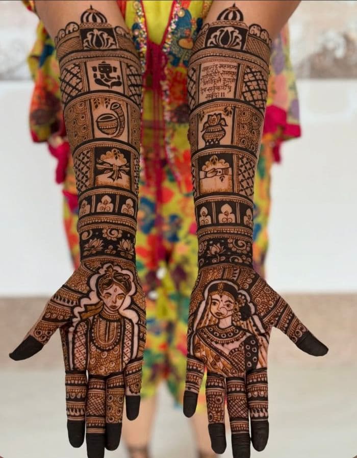 Classic arabic mehndi design