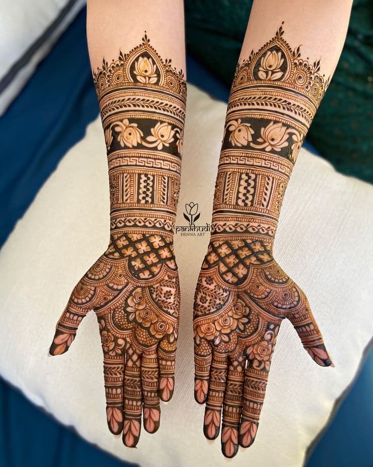 Engagement Mehndi Design